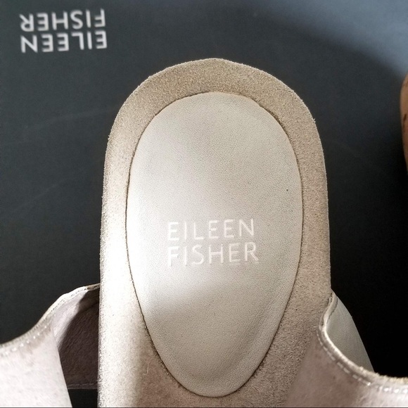 Eileen Fisher ankle wrap platform wedge - Picture 4 of 7